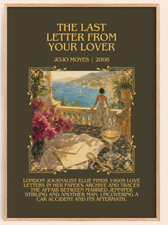 The Last Letter From Your Lover Minimalist Book Poster by Jojo Moyes – image 1
