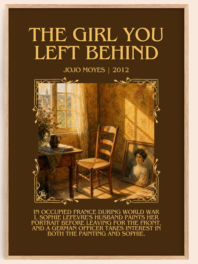 The Girl You Left Behind Minimalist Book Poster by Jojo Moyes