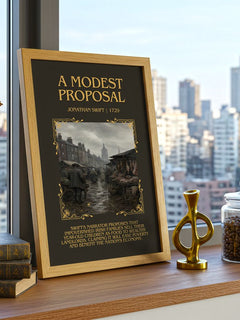 A Modest Proposal Minimalist Book Poster by Jonathan Swift – image 3