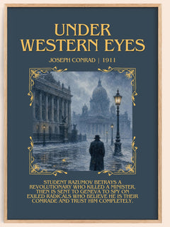Under Western Eyes Minimalist Book Poster by Joseph Conrad – image 1