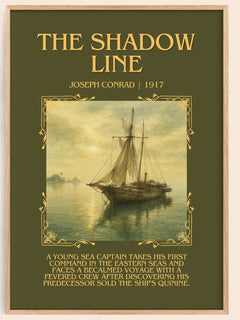 The Shadow Line Minimalist Book Poster by Joseph Conrad – image 1