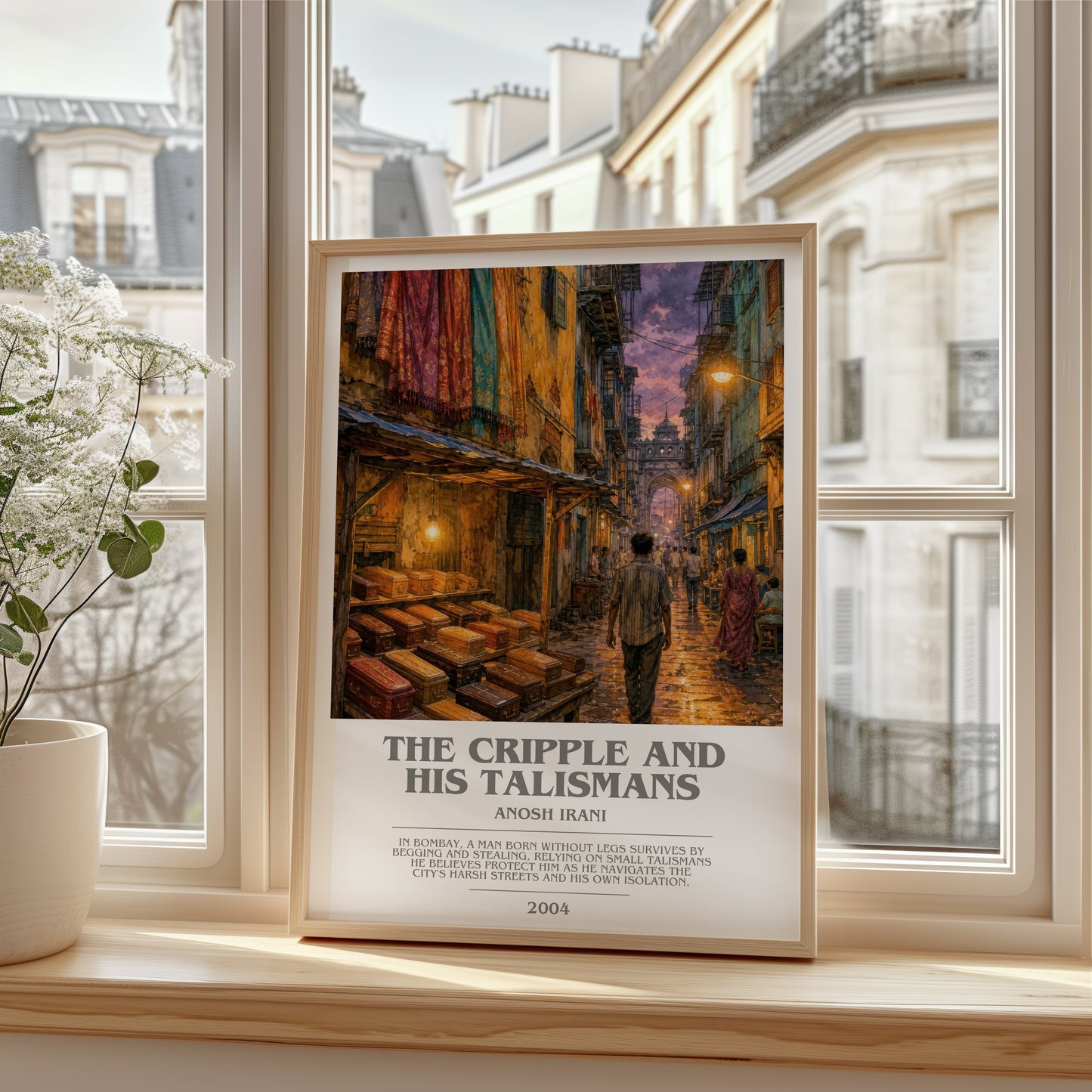 The Cripple And His Talismans bookish poster colour and style options – Anosh Irani book art
