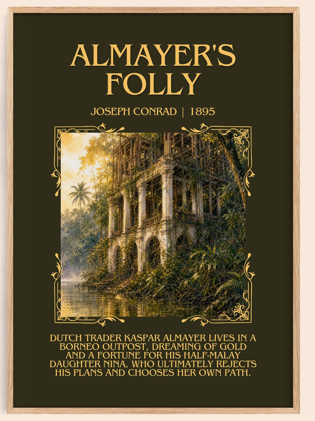 Almayer'S Folly Minimalist Book Poster by Joseph Conrad – book poster
