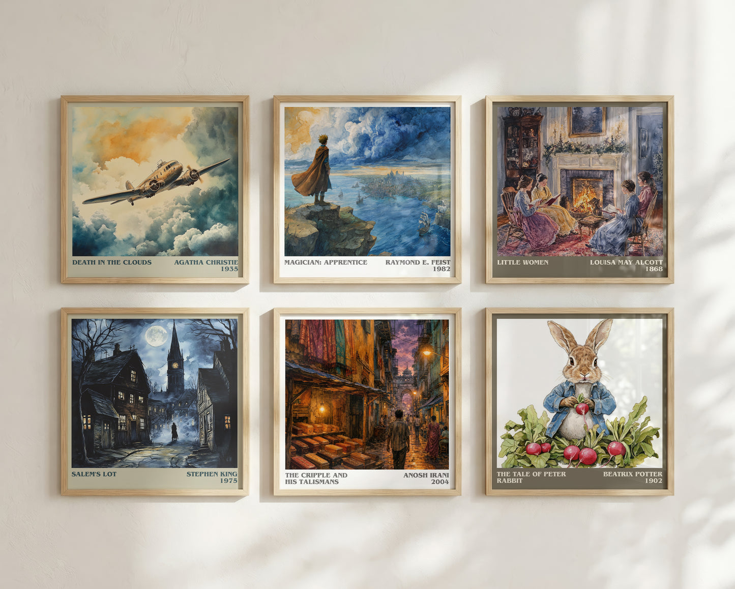 The Cripple And His Talismans literary print framed by window – literary home decor