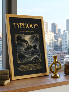 Typhoon Minimalist Book Poster by Joseph Conrad – image 3