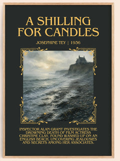 A Shilling For Candles Minimalist Book Poster by Josephine Tey – image 1