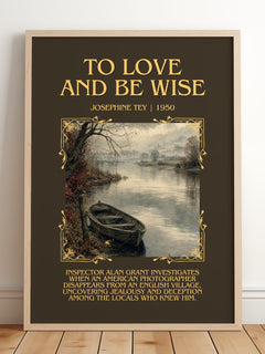 To Love And Be Wise Minimalist Book Poster by Josephine Tey – image 2