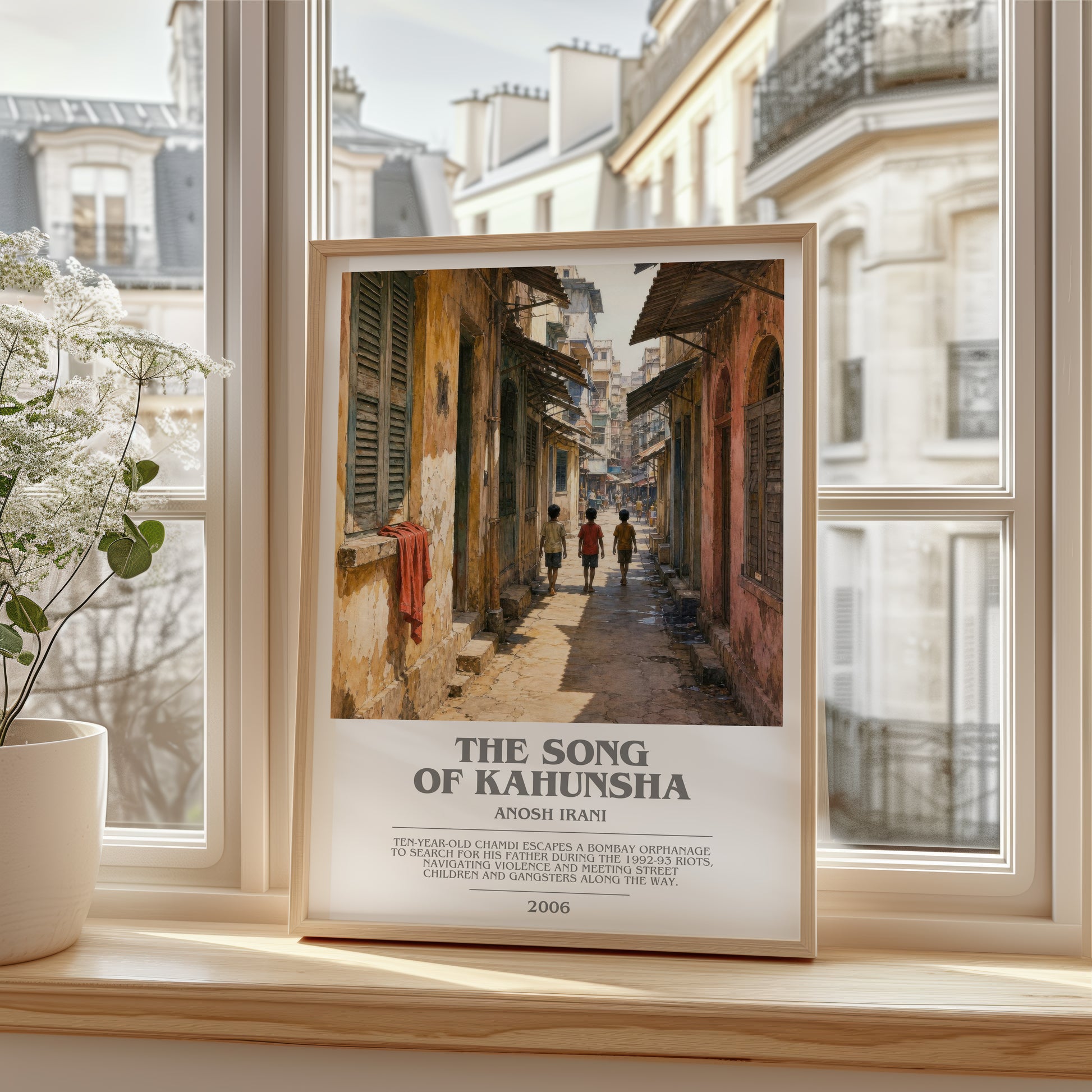The Song Of Kahunsha bookish poster colour and style options – Anosh Irani book art