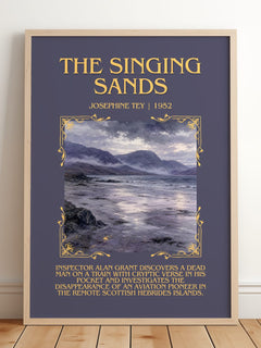 The Singing Sands Minimalist Book Poster by Josephine Tey – image 2