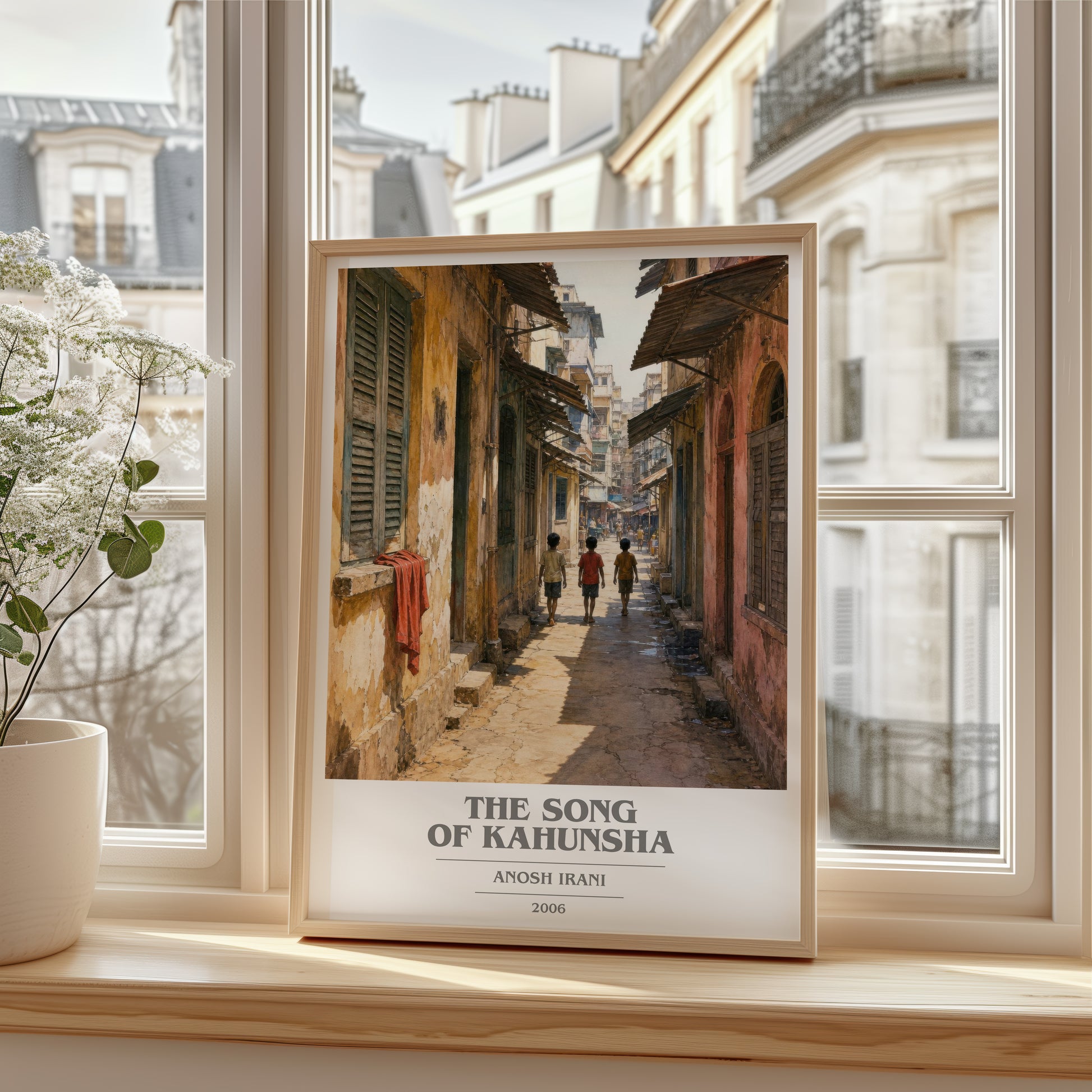 The Song Of Kahunsha book cover poster colour and style options – Anosh Irani book art