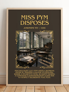 Miss Pym Disposes Minimalist Book Poster by Josephine Tey – image 2