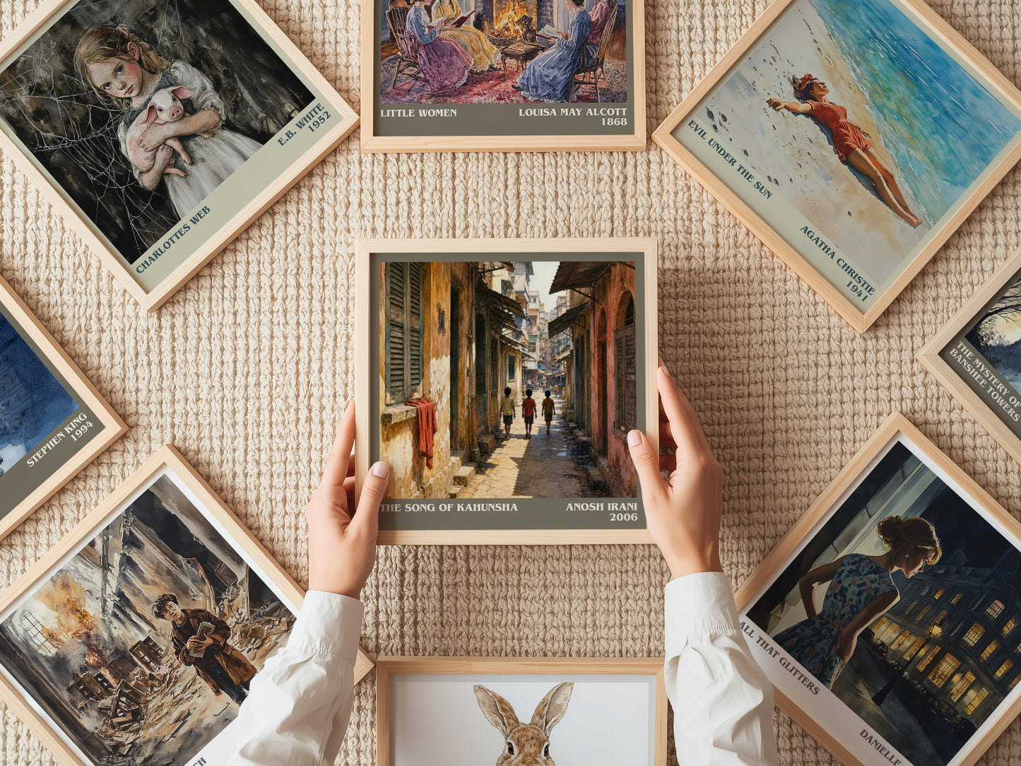 The Song Of Kahunsha literary book poster framed on wall – literary fiction wall art