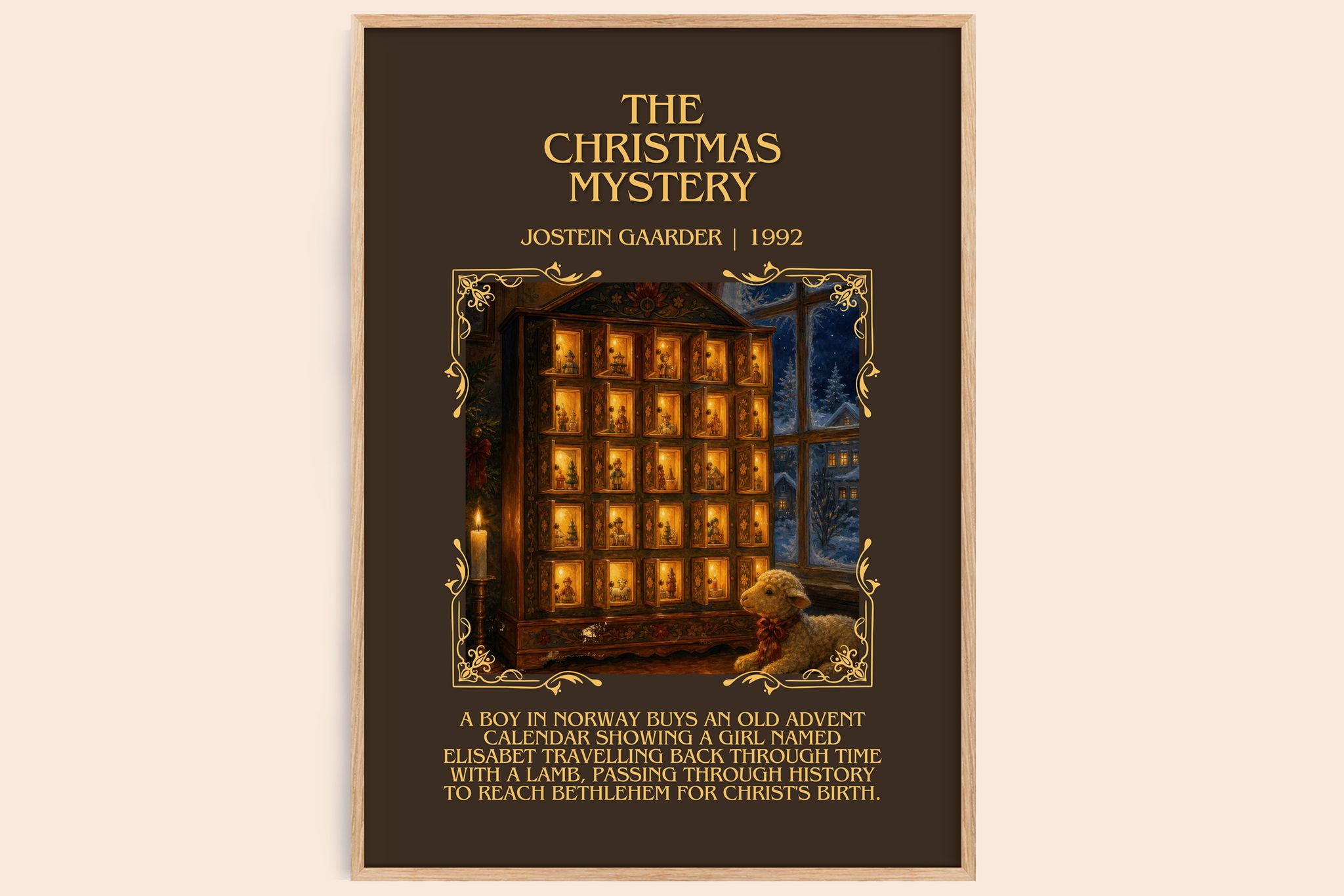 The Christmas Mystery Minimalist Book Poster by Jostein Gaarder