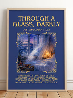 Through A Glass, Darkly Minimalist Book Poster by Jostein Gaarder – image 2