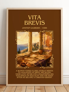 Vita Brevis Minimalist Book Poster by Jostein Gaarder – image 2