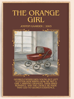 The Orange Girl Minimalist Book Poster by Jostein Gaarder – image 1