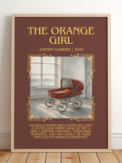 The Orange Girl Minimalist Book Poster by Jostein Gaarder – image 2