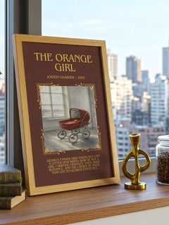 The Orange Girl Minimalist Book Poster by Jostein Gaarder – image 3