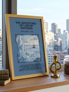 Adventures Of Captain Hatteras Minimalist Book Poster by Jules Verne – image 3