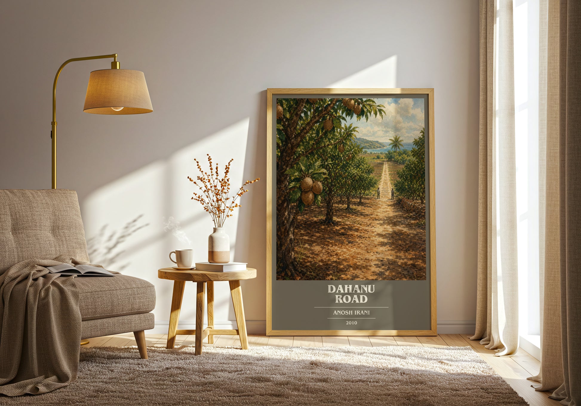Dahanu Road book cover print on bookshelf – Anosh Irani fan gift