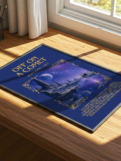 Off On A Comet Minimalist Book Poster by Jules Verne – image 4