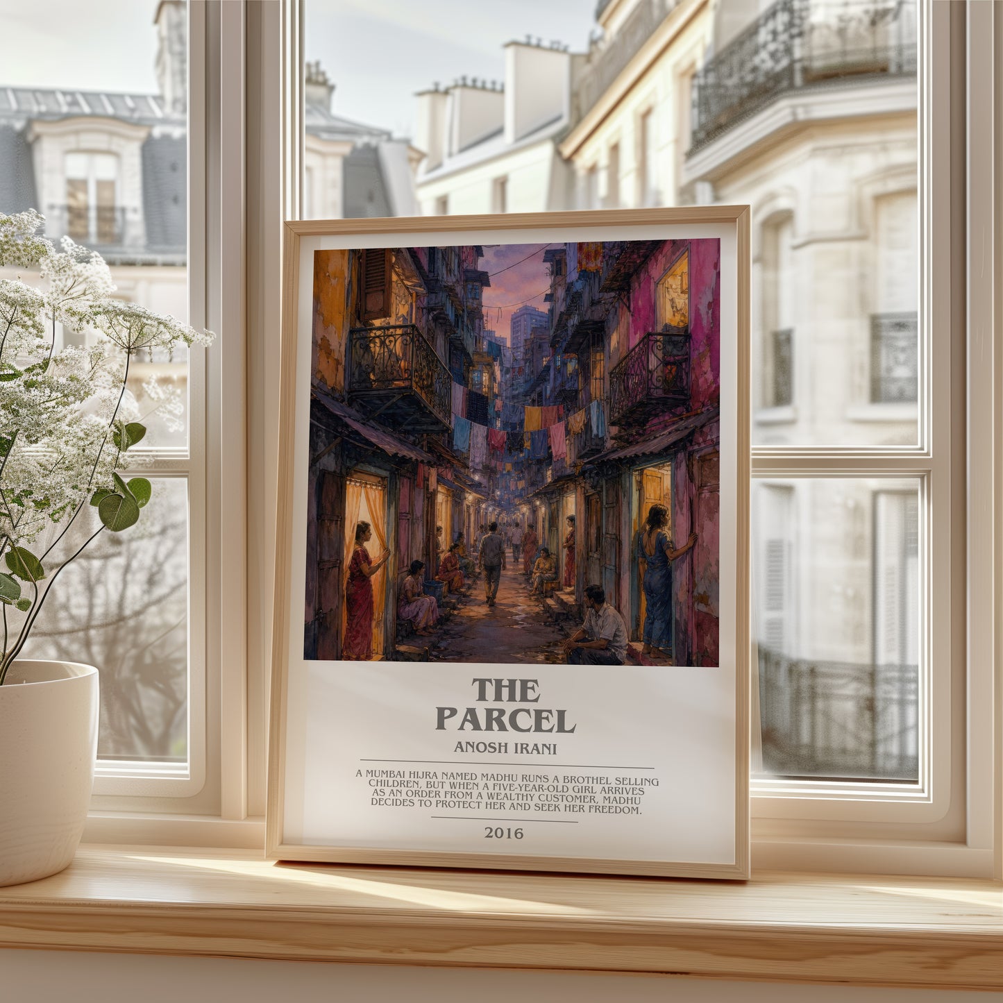 The Parcel bookish poster colour and style options – Anosh Irani book art