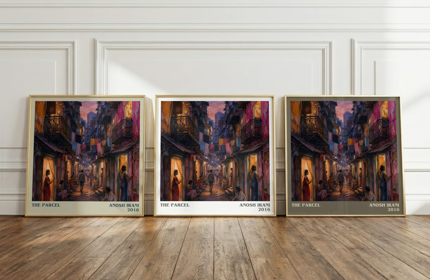 The Parcel literary art print colour and style options – Anosh Irani book art