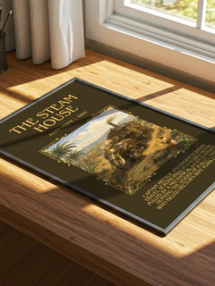 The Steam House Minimalist Book Poster by Jules Verne – image 4