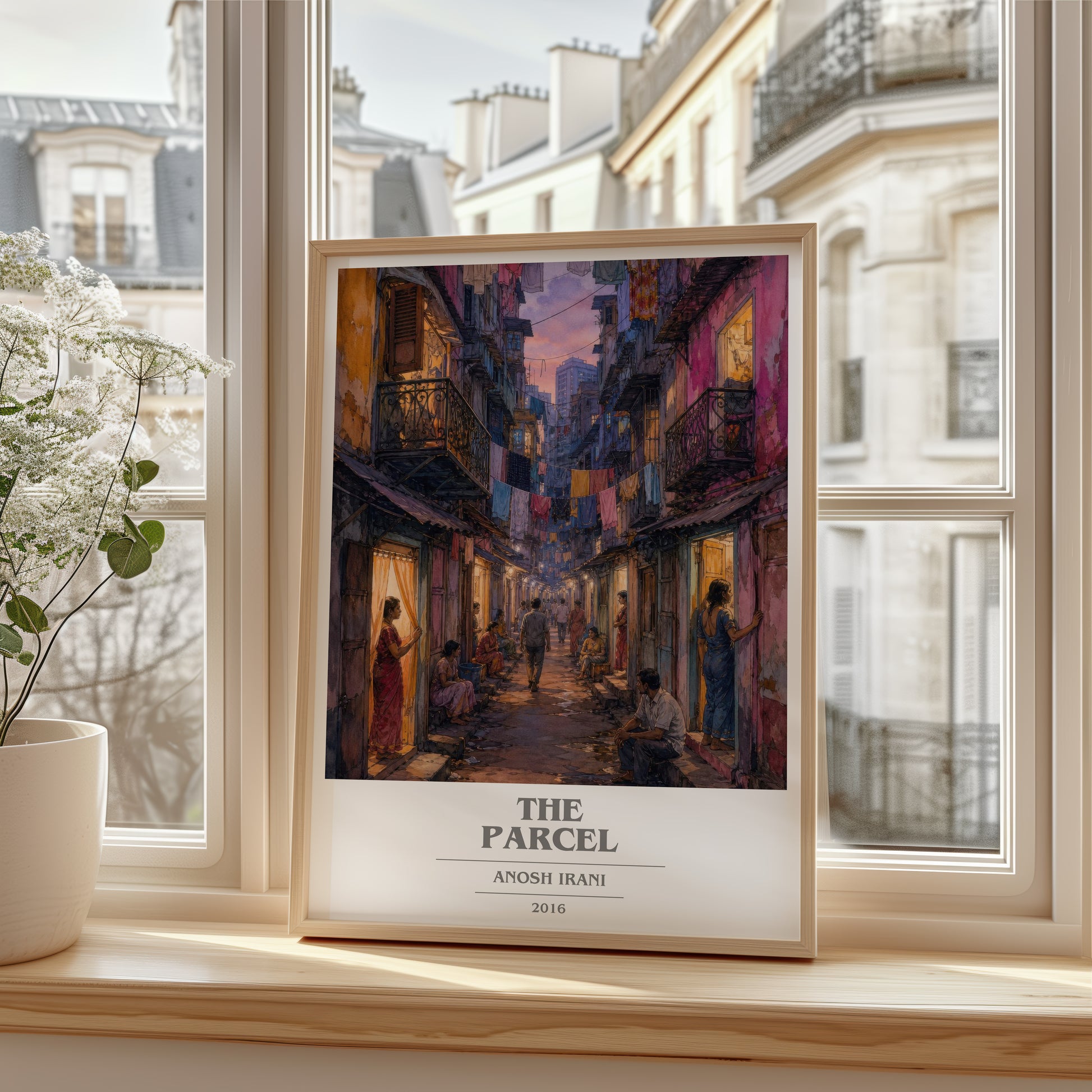 The Parcel book cover poster colour and style options – Anosh Irani book art