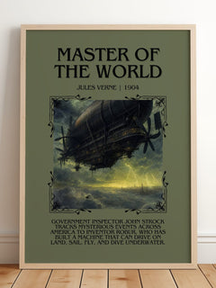Master Of The World Minimalist Book Poster by Jules Verne – image 2