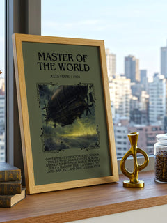 Master Of The World Minimalist Book Poster by Jules Verne – image 3