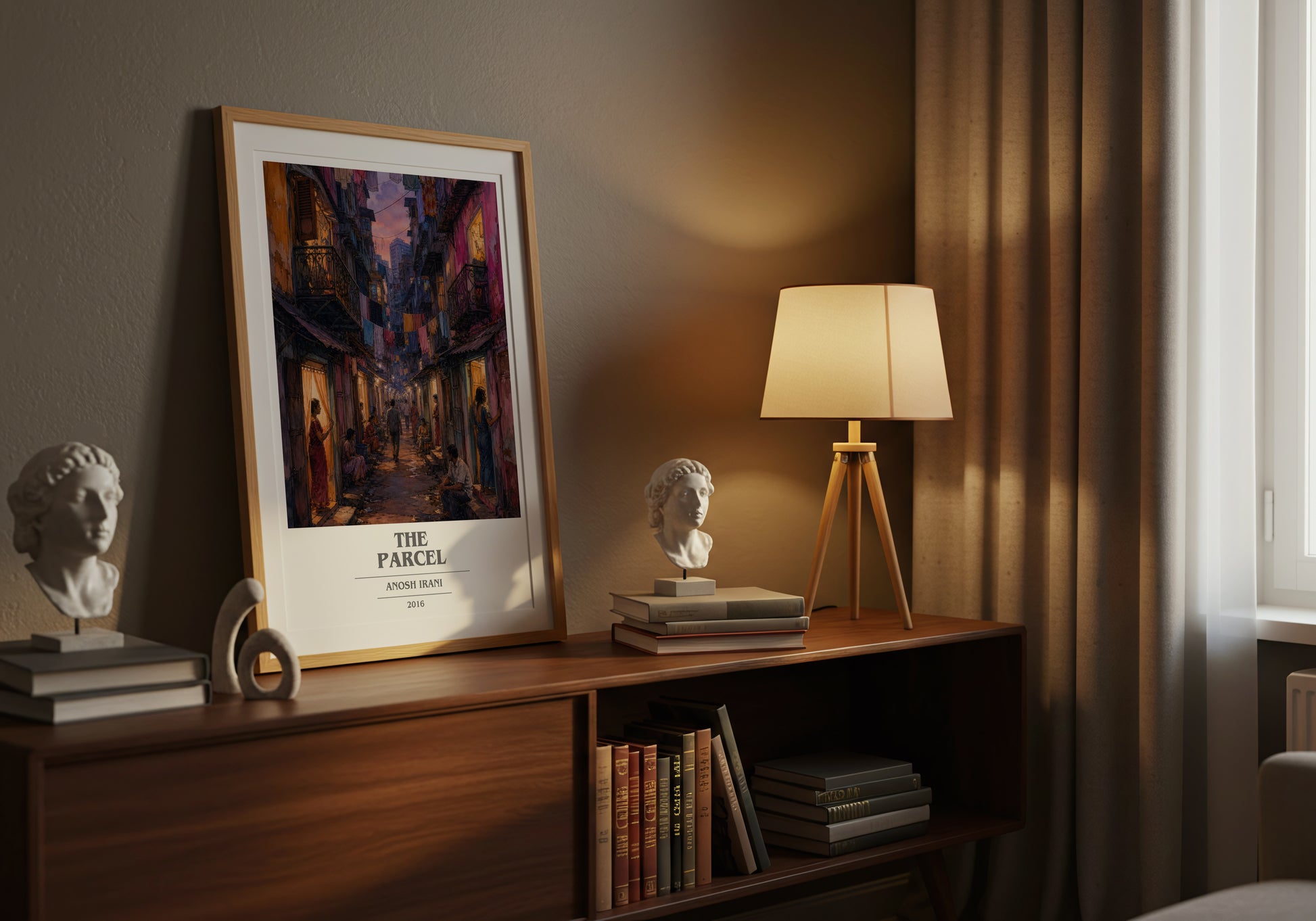 The Parcel book cover book poster framed on wall – literary fiction wall art