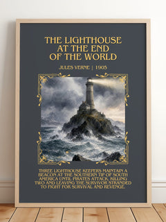 Lighthouse At The End Of The World Minimalist Book Poster by J. Verne – image 2