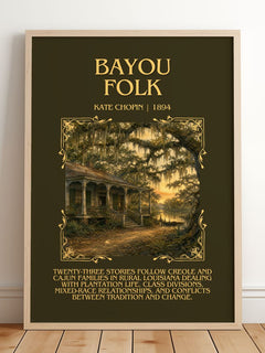 Bayou Folk Minimalist Book Poster by Kate Chopin – image 2