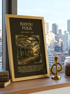 Bayou Folk Minimalist Book Poster by Kate Chopin – image 3