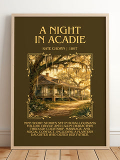 A Night In Acadie Minimalist Book Poster by Kate Chopin – image 2
