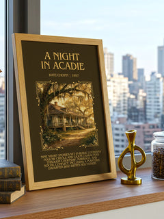 A Night In Acadie Minimalist Book Poster by Kate Chopin – image 3