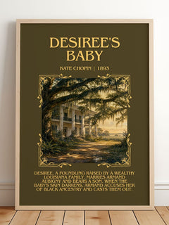 Desiree'S Baby Minimalist Book Poster by Kate Chopin – image 2