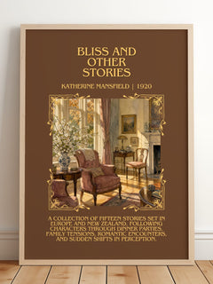Bliss And Other Stories Minimalist Book Poster by Katherine Mansfield – image 2