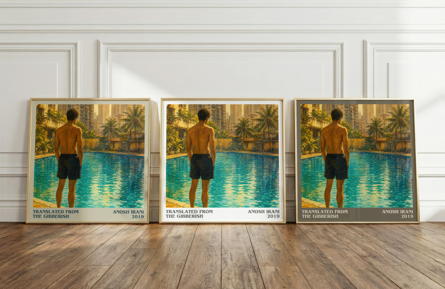 Translated From The Gibberish literary art print colour and style options – Anosh Irani book art