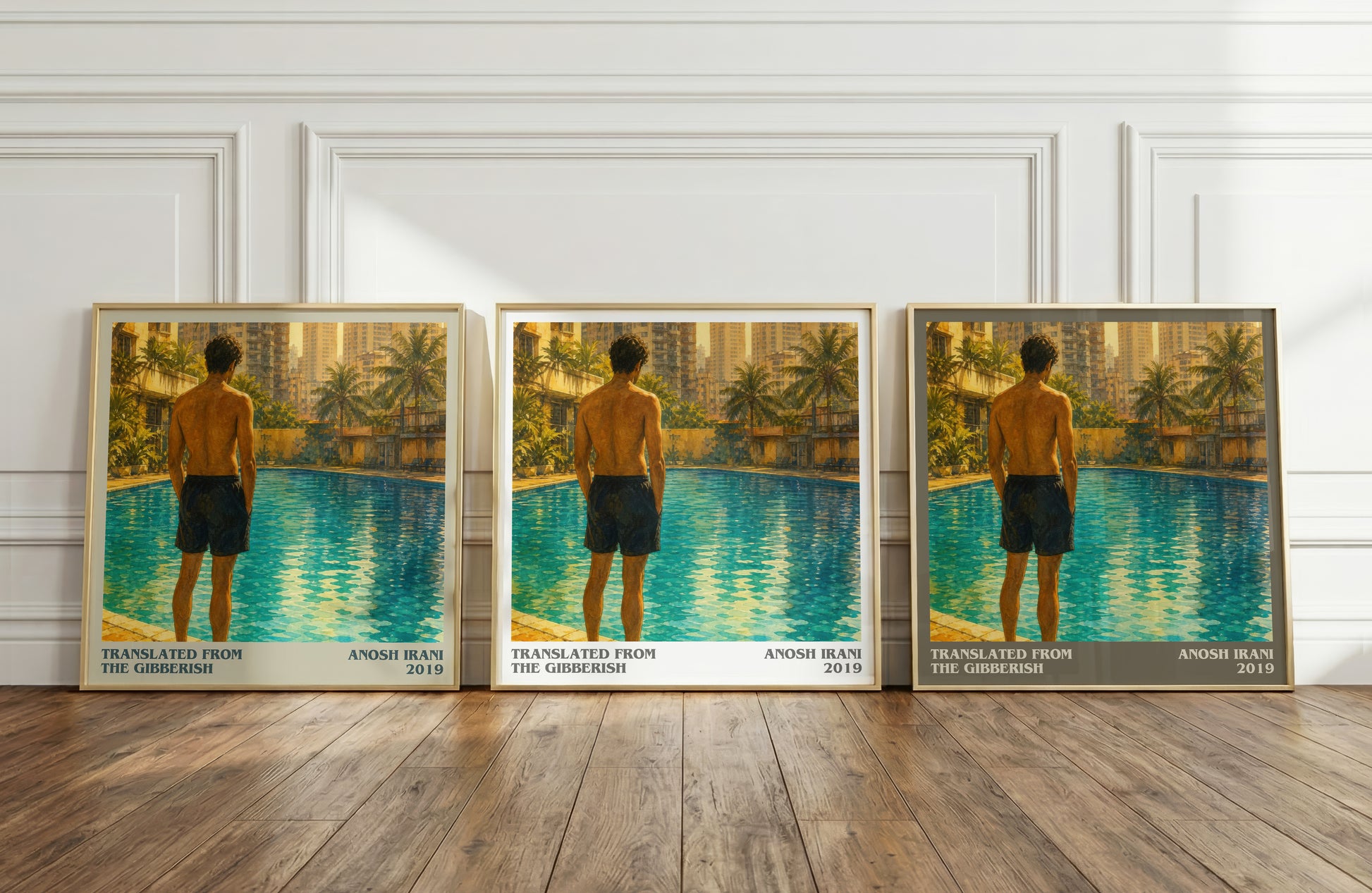 Translated From The Gibberish literary art print colour and style options – Anosh Irani book art