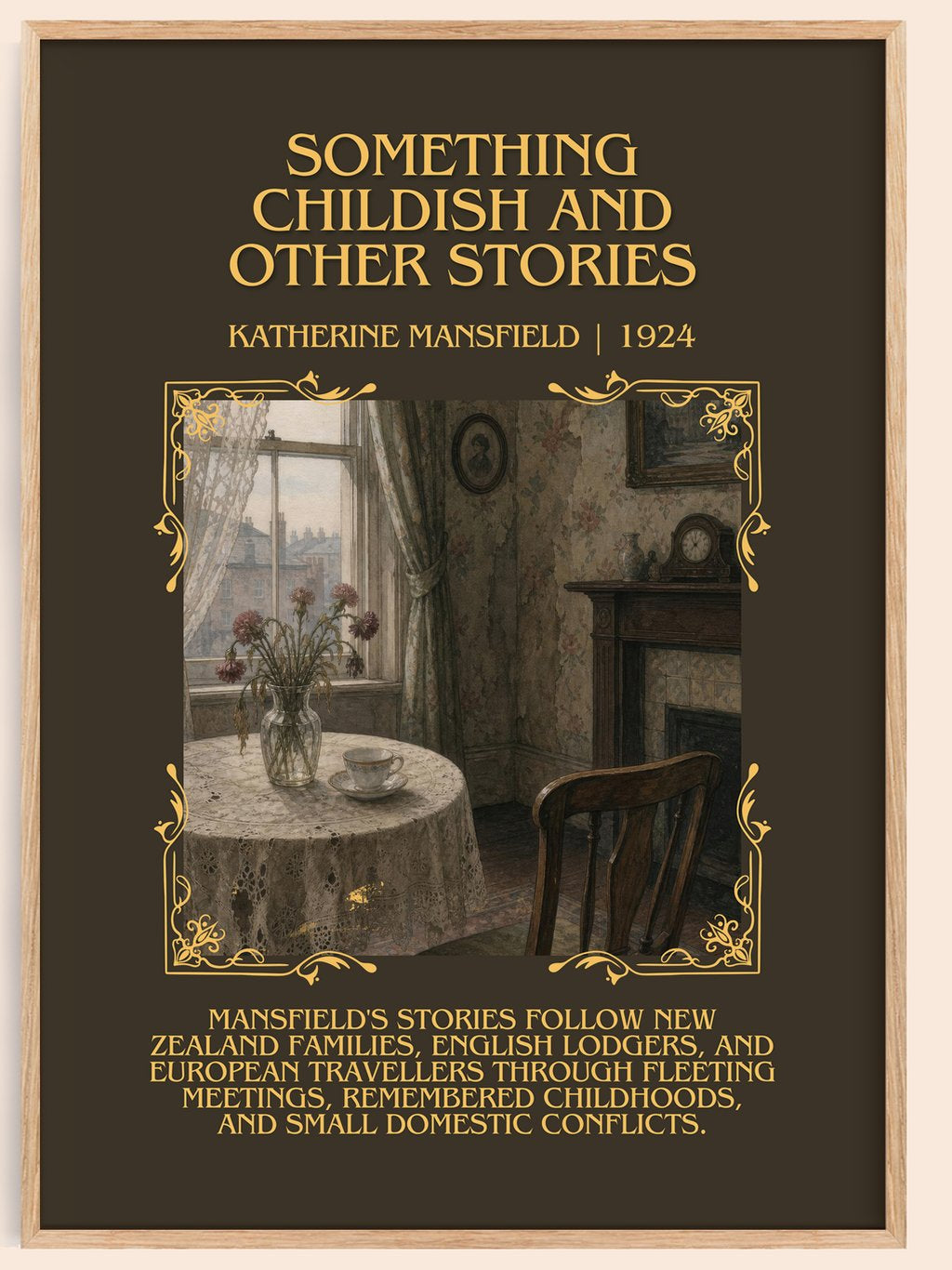 Something Childish And Other Stories Minimalist Book Poster – book poster