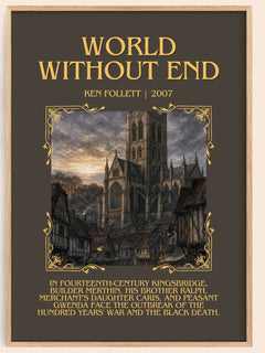 World Without End Minimalist Book Poster by Ken Follett – image 1