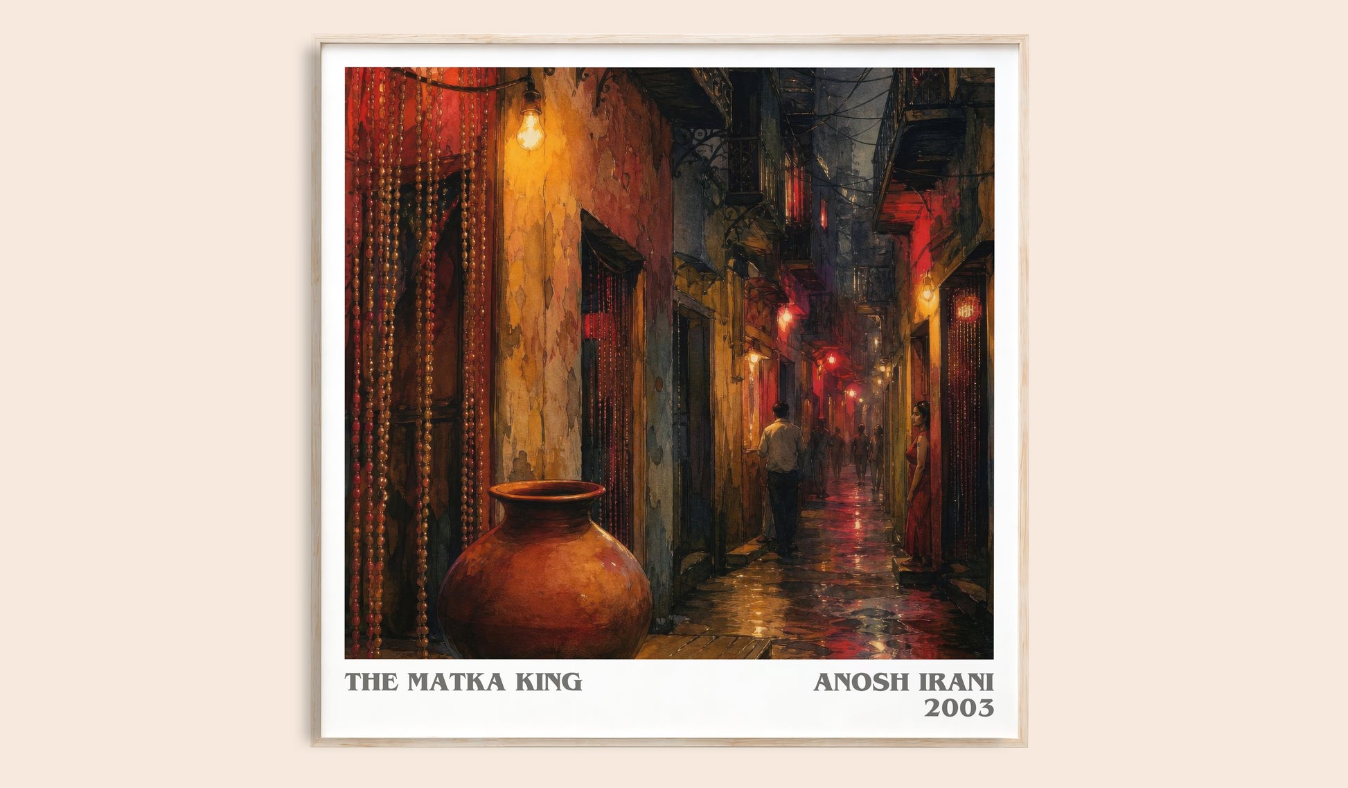 The Matka King literary book poster by Anosh Irani – framed literary art print