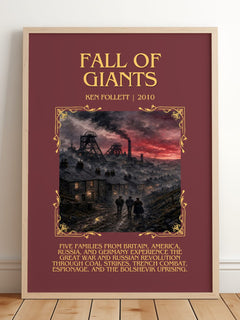Fall Of Giants Minimalist Book Poster by Ken Follett – image 2