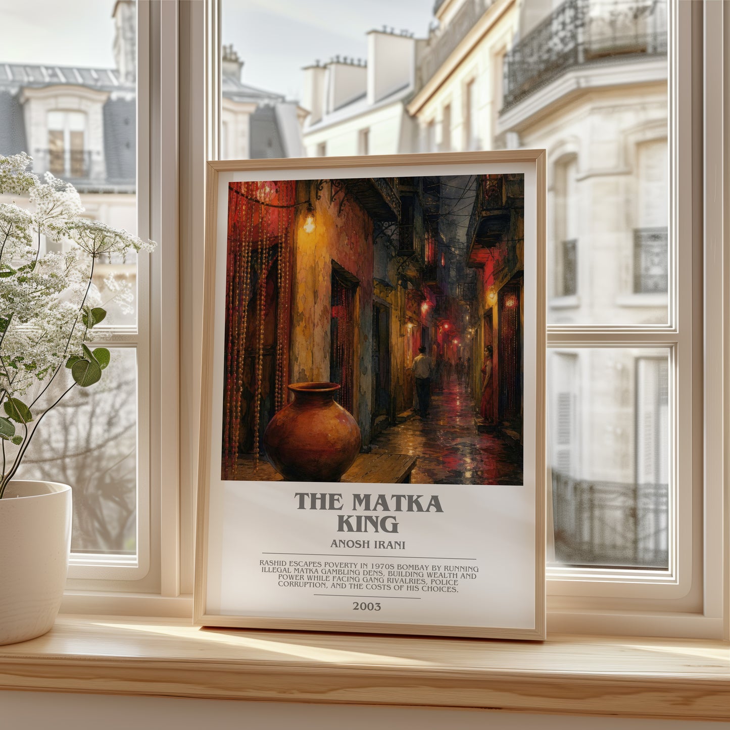 The Matka King bookish poster colour and style options – Anosh Irani book art