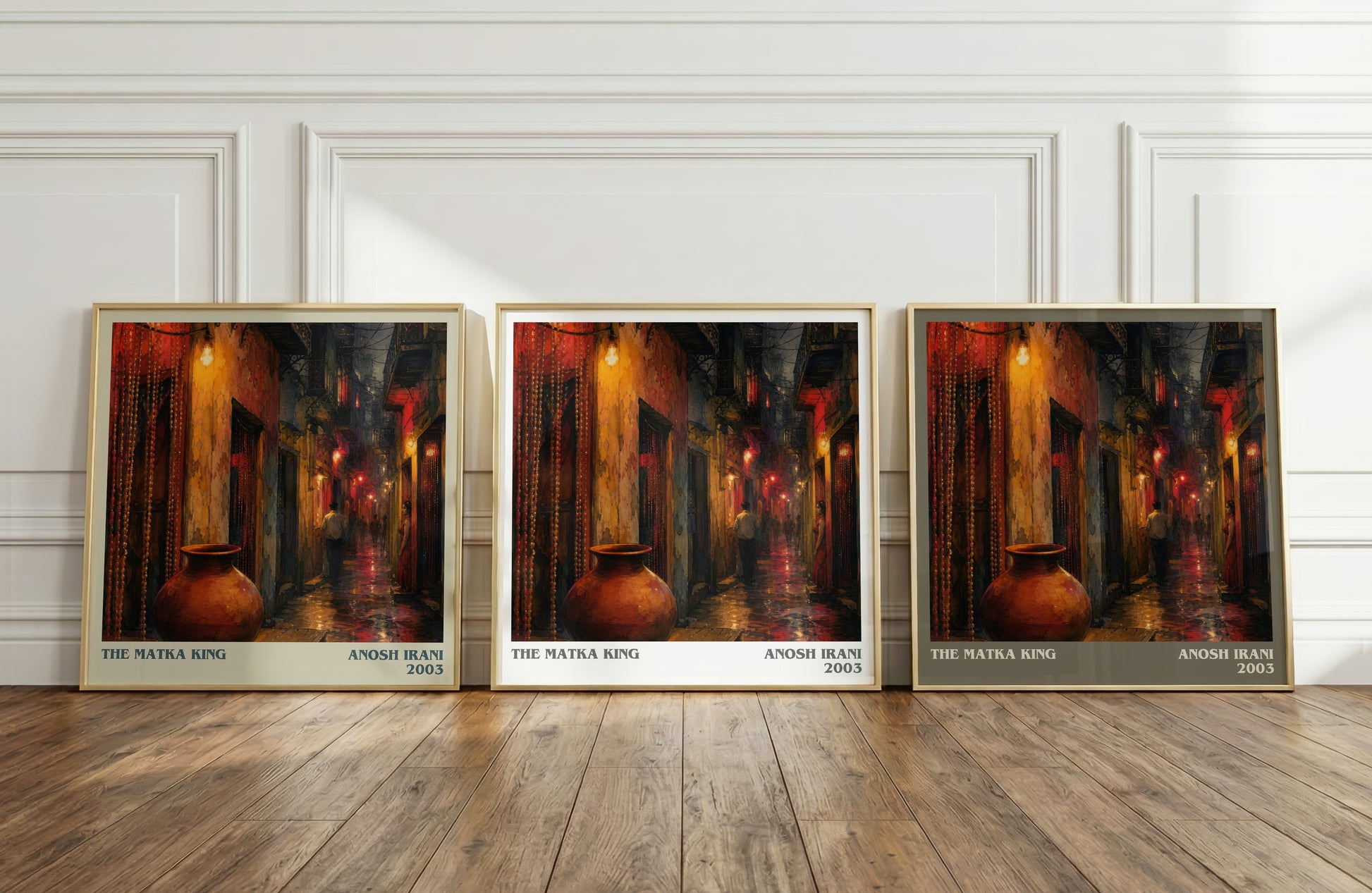 The Matka King literary art print colour and style options – Anosh Irani book art