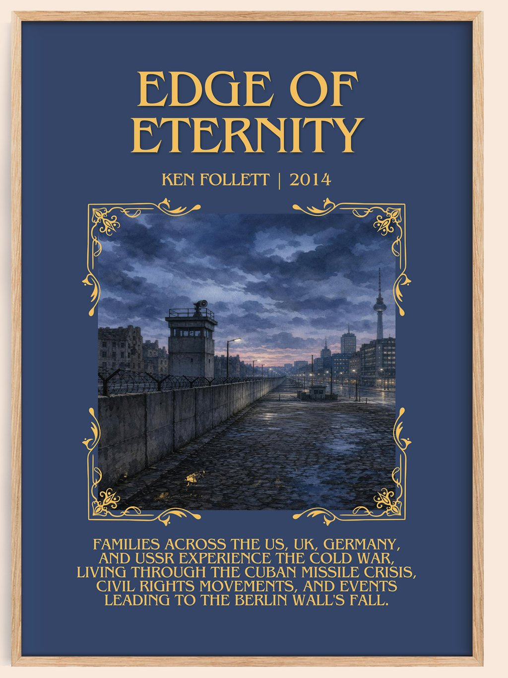 Edge Of Eternity Minimalist Book Poster by Ken Follett – book poster