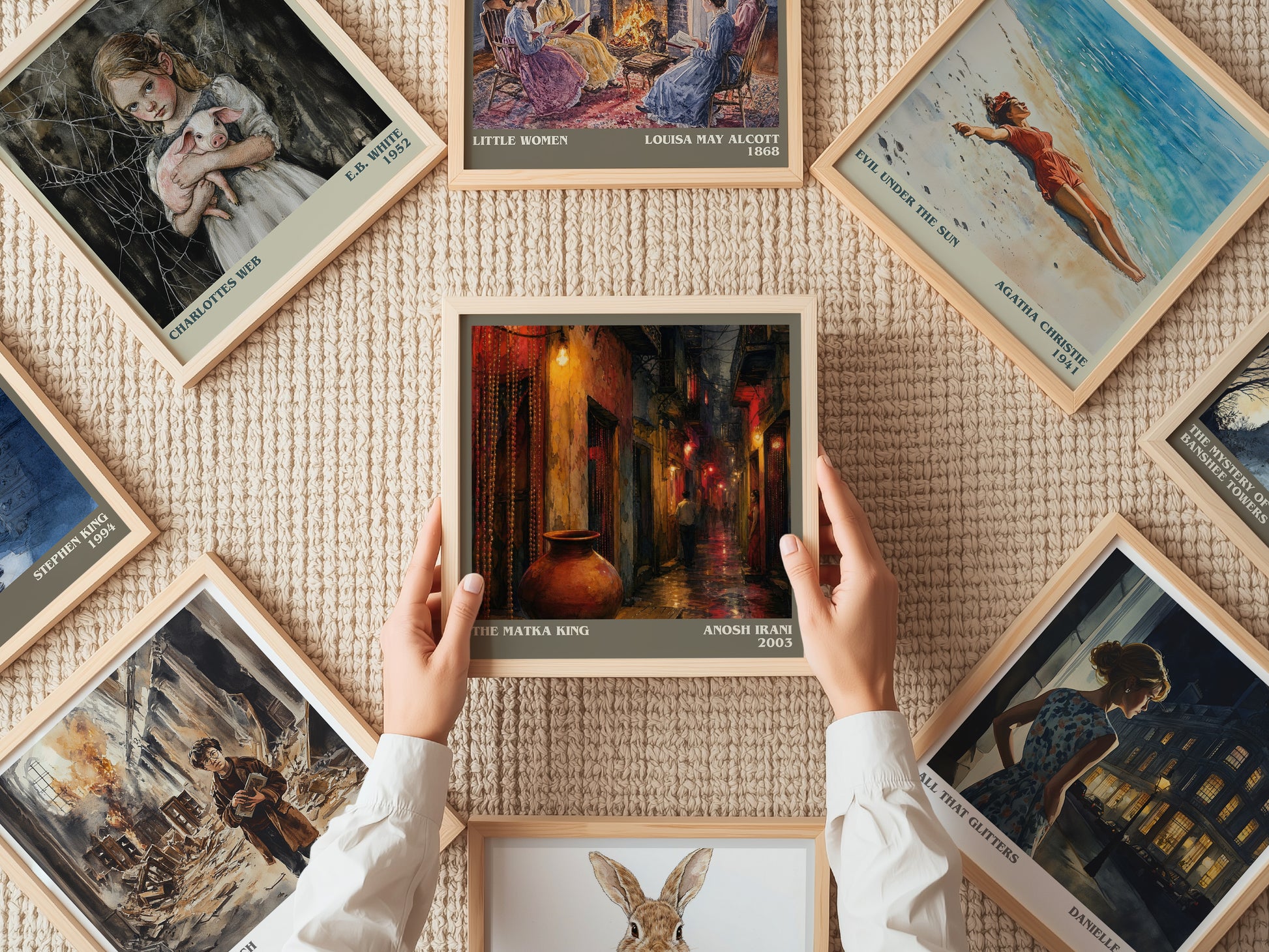 The Matka King literary book poster framed on wall – literary fiction wall art