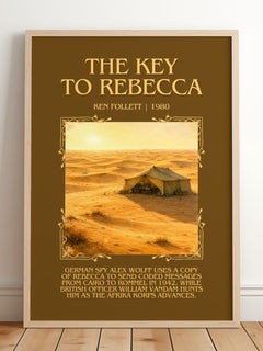The Key To Rebecca Minimalist Book Poster by Ken Follett – image 2